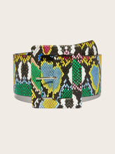 Cargar imagen en el visor de la galería, MULTICOLOR SNAKESKIN BELT