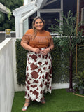 BLUSA PLUS SIZE GINEBRA CHOCOLATE