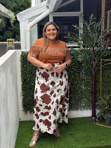 BLUSA PLUS SIZE GINEBRA CHOCOLATE