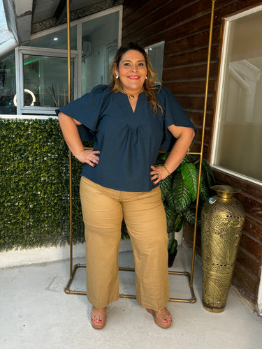 PANTALON  DENIM KHAKI