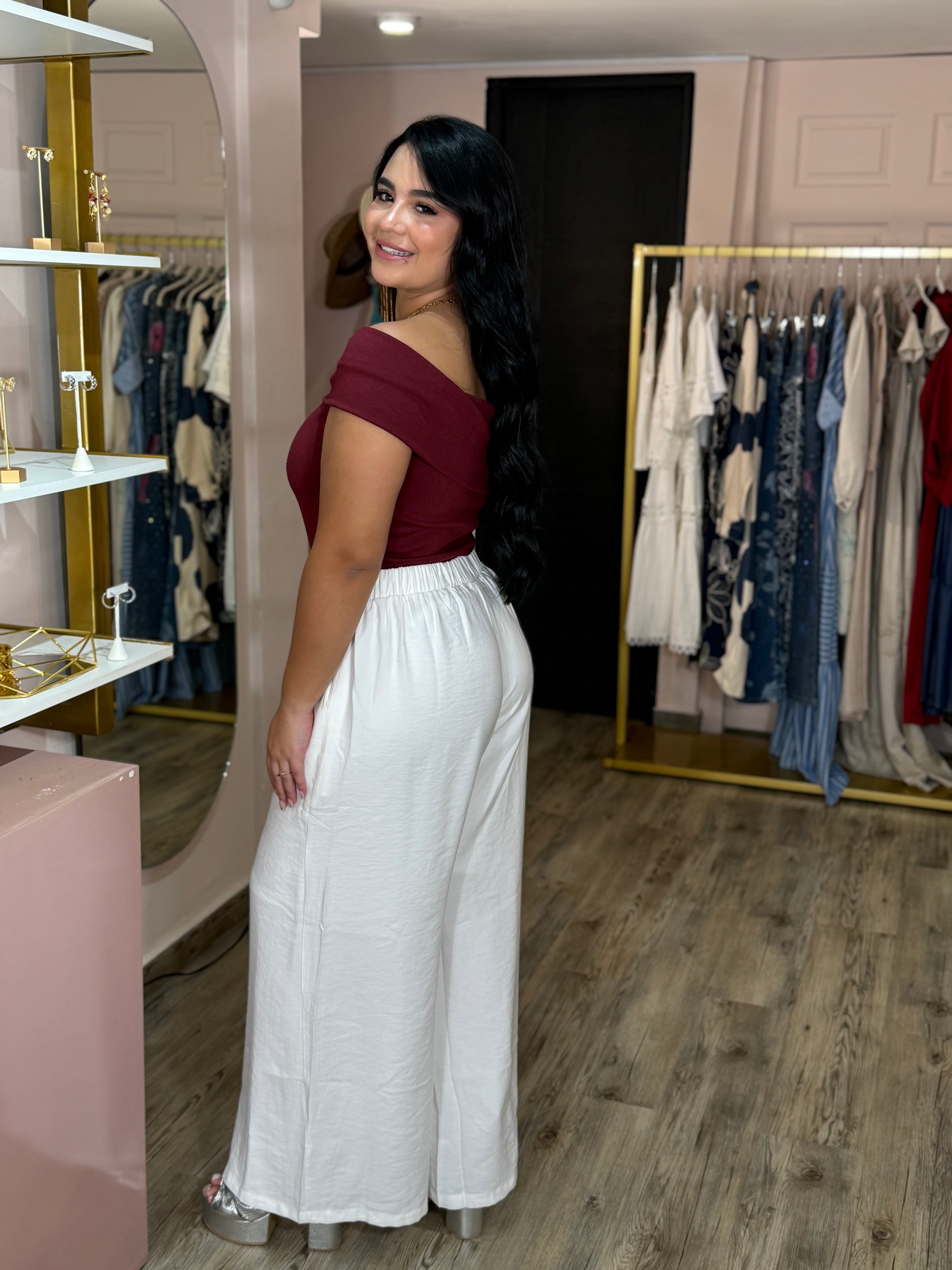 BLUSA BELINDA VINO TINTO