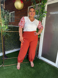 PLUS SIZE PANTALON LADRILLO