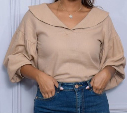 BLUSA BEIGE JALATE