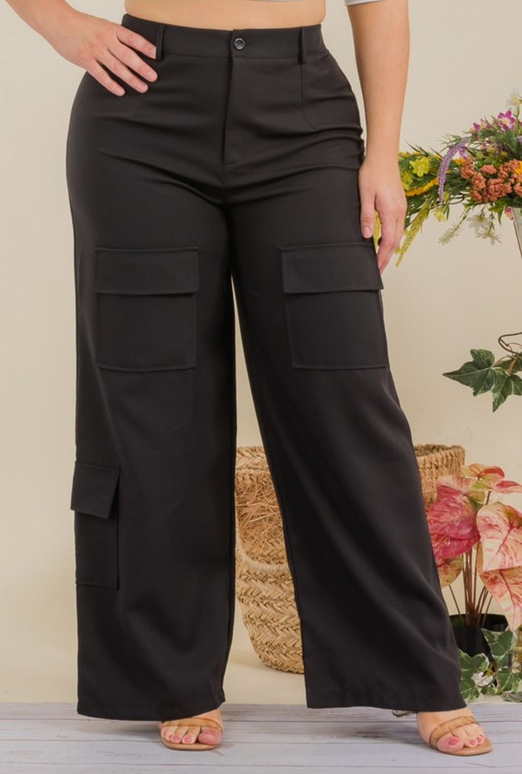 black cargo pants