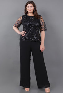 BLUSA LUCY NEGRA CON LENTEJUELA