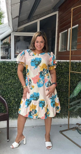 VESTIDO MILON CORTO AZUL