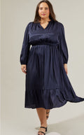 VESTIDO PLUS SIZE CLARA AZUL