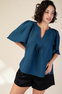 BLUSA MARIPOSA TEAL