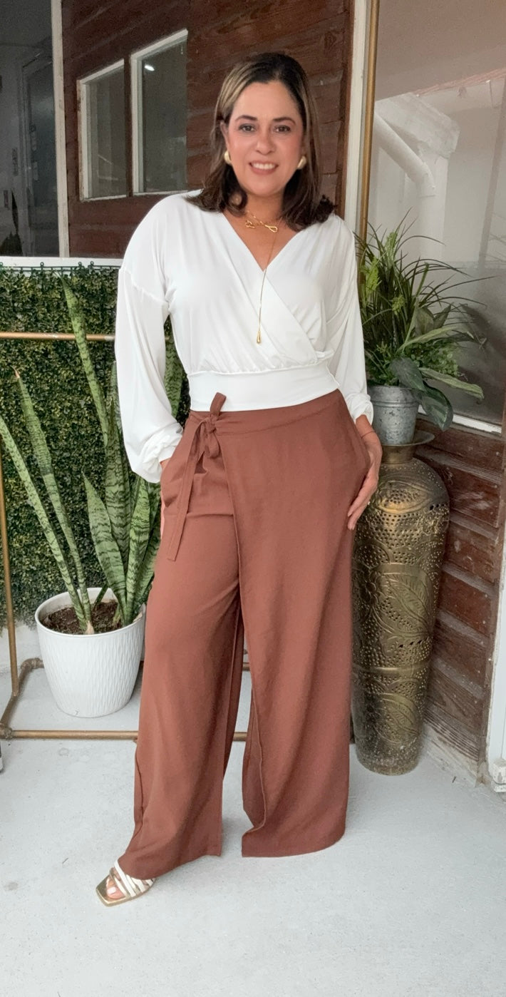 PANTALON REGINA CAFE