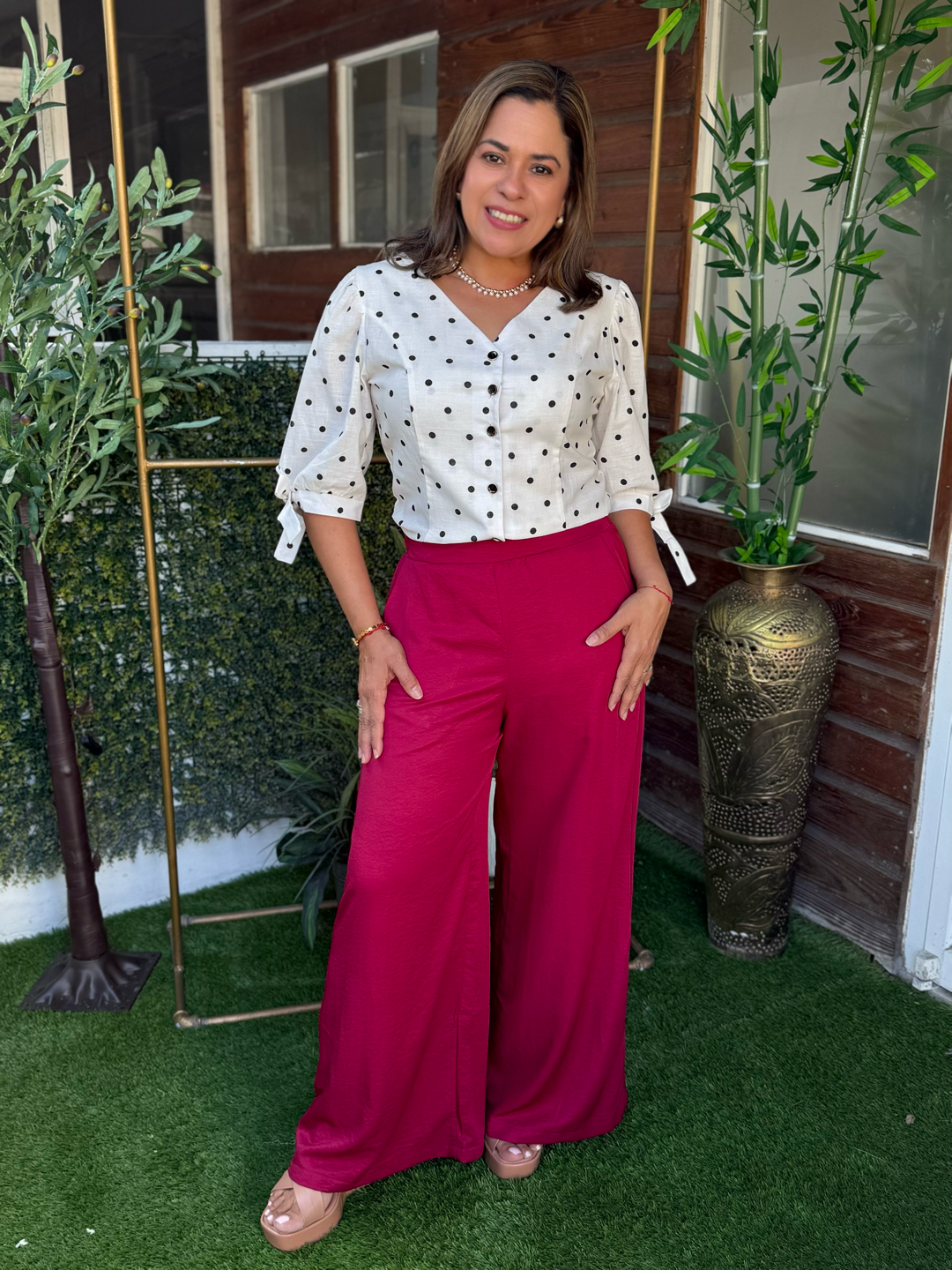 PANTALON MAIRA VINO