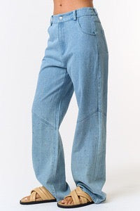 PANTALON JEANS CON BRILLO