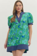 CONDADO-ENTRO-D27948P-Vestido Corto Floral Plus