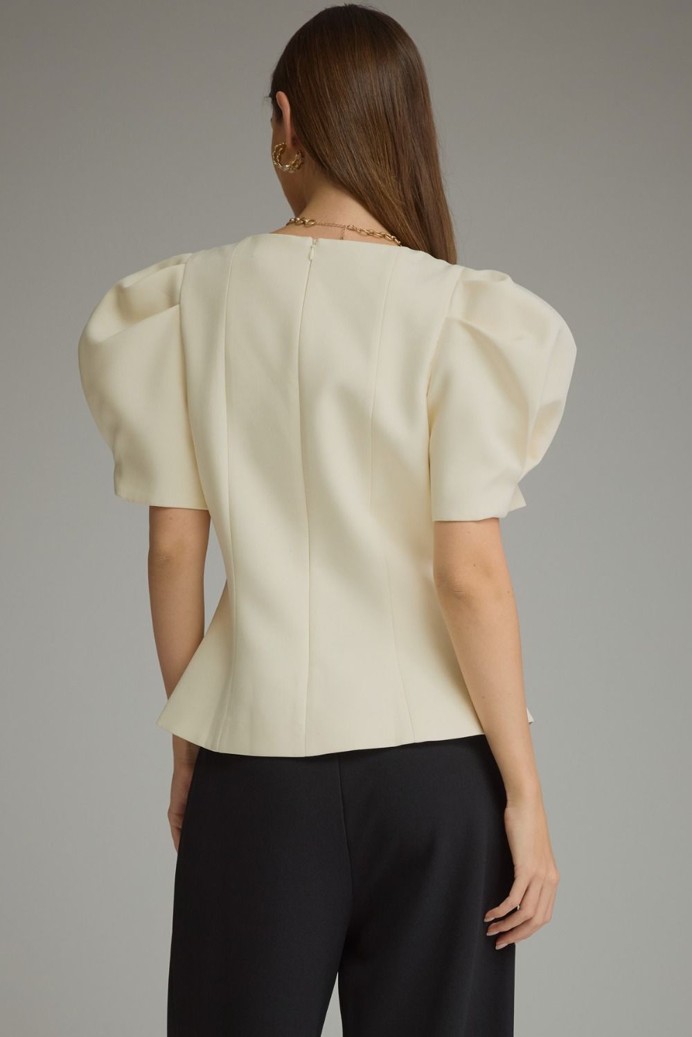 CONDADO-ENTRO-T33167-Blusa Manga Abullonada con Pliegues