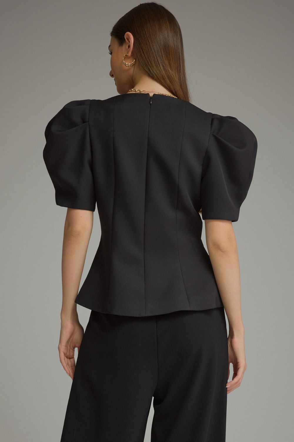 CONDADO-ENTRO-T33167-Blusa Manga Abullonada con Pliegues