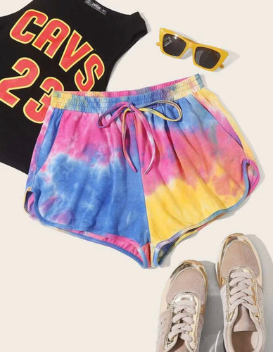 MULTI COLOR TIE DYE SHORTS