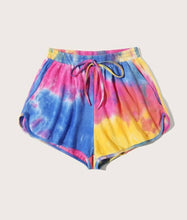 Cargar imagen en el visor de la galería, MULTI COLOR TIE DYE SHORTS